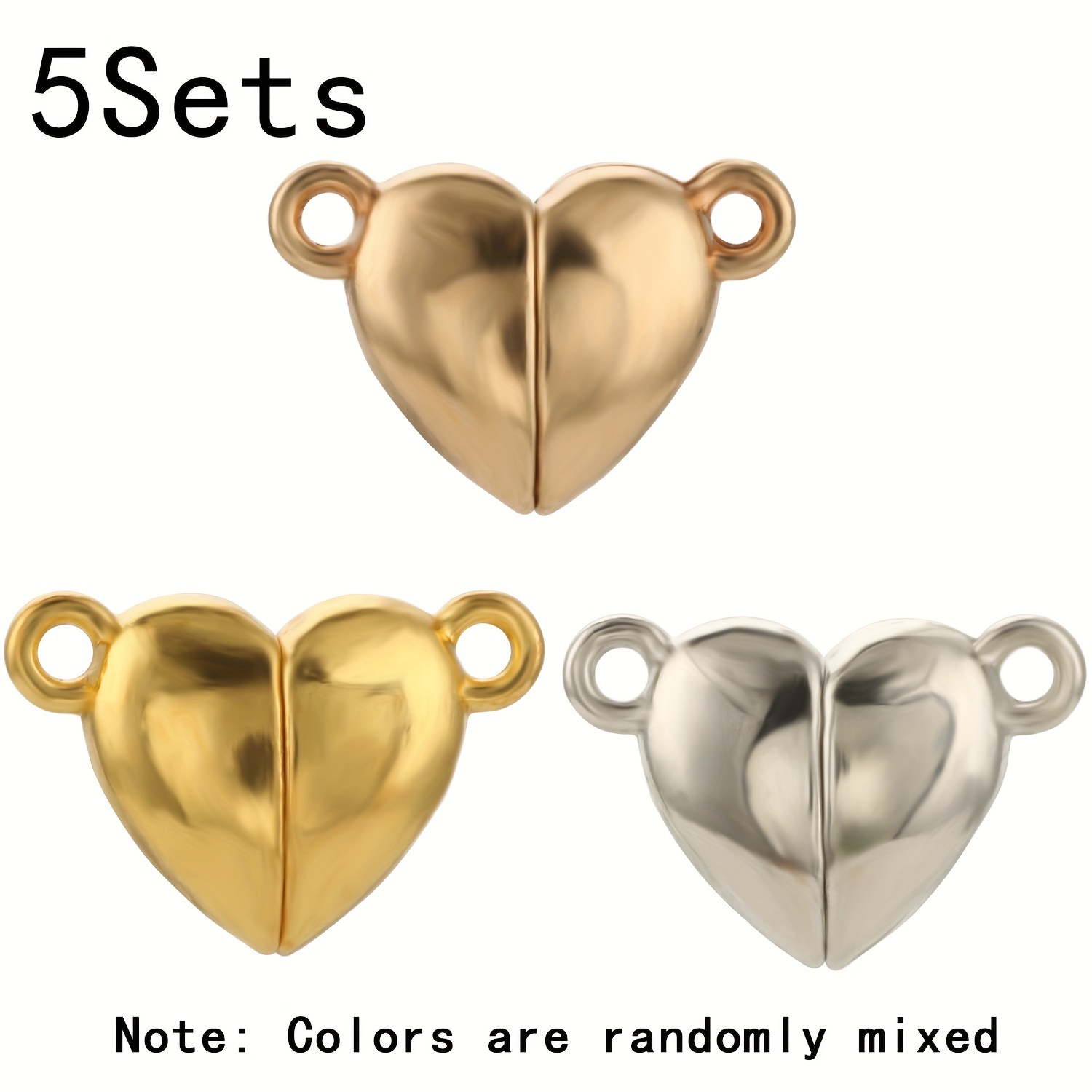 Zinc Alloy Heart shaped Magnet Connector Clasp End Connector - Temu