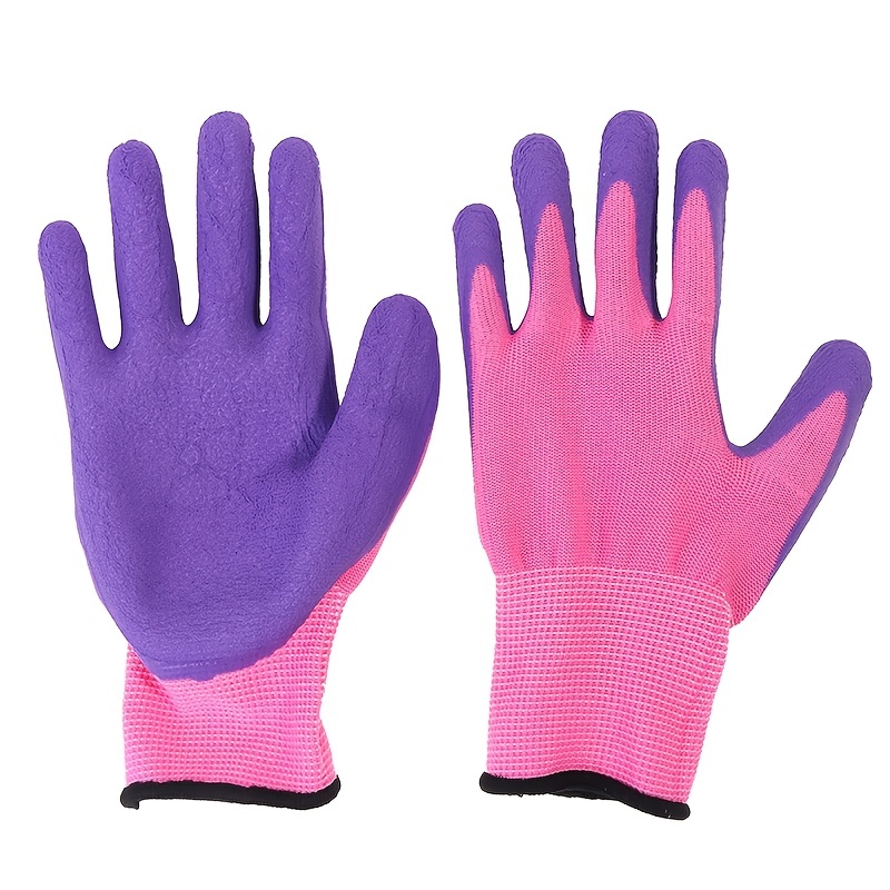 3 pares de guantes de jardinería para niños de 2 a 13 años guantes de  jardinería para niños con palma recubierta de goma para niñas y niños talla  3