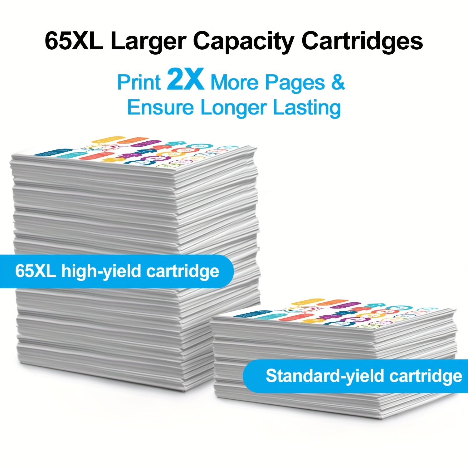 Remanufactured Ink Cartridges Replacement 65xl 65 Xl Ink - Temu
