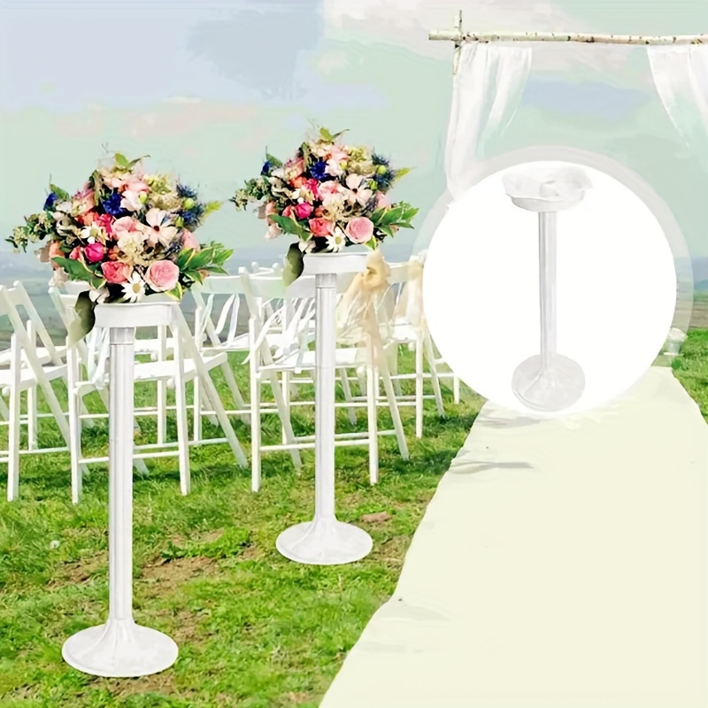 

1pc, Wedding Decoration Plastic Roman Column Flower Rack Stand For Party Table Centerpiece Road Cited Props
