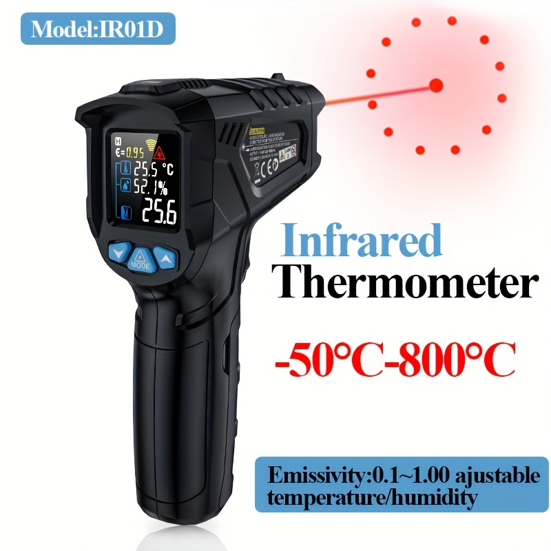 Thermomètre infrarouge Jauge de température laser numérique Pistolet MESTEK  Pyromètre