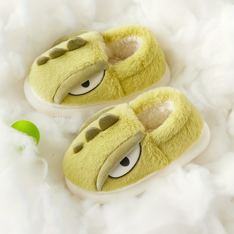 Cute Cartoon Furry House Shoes Boys Girls Comfortable Non Temu