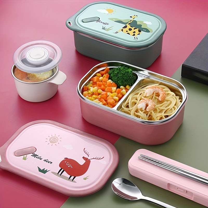 Stainless Steel Bento Box, Portable Lunch Box For Tees Or Adult