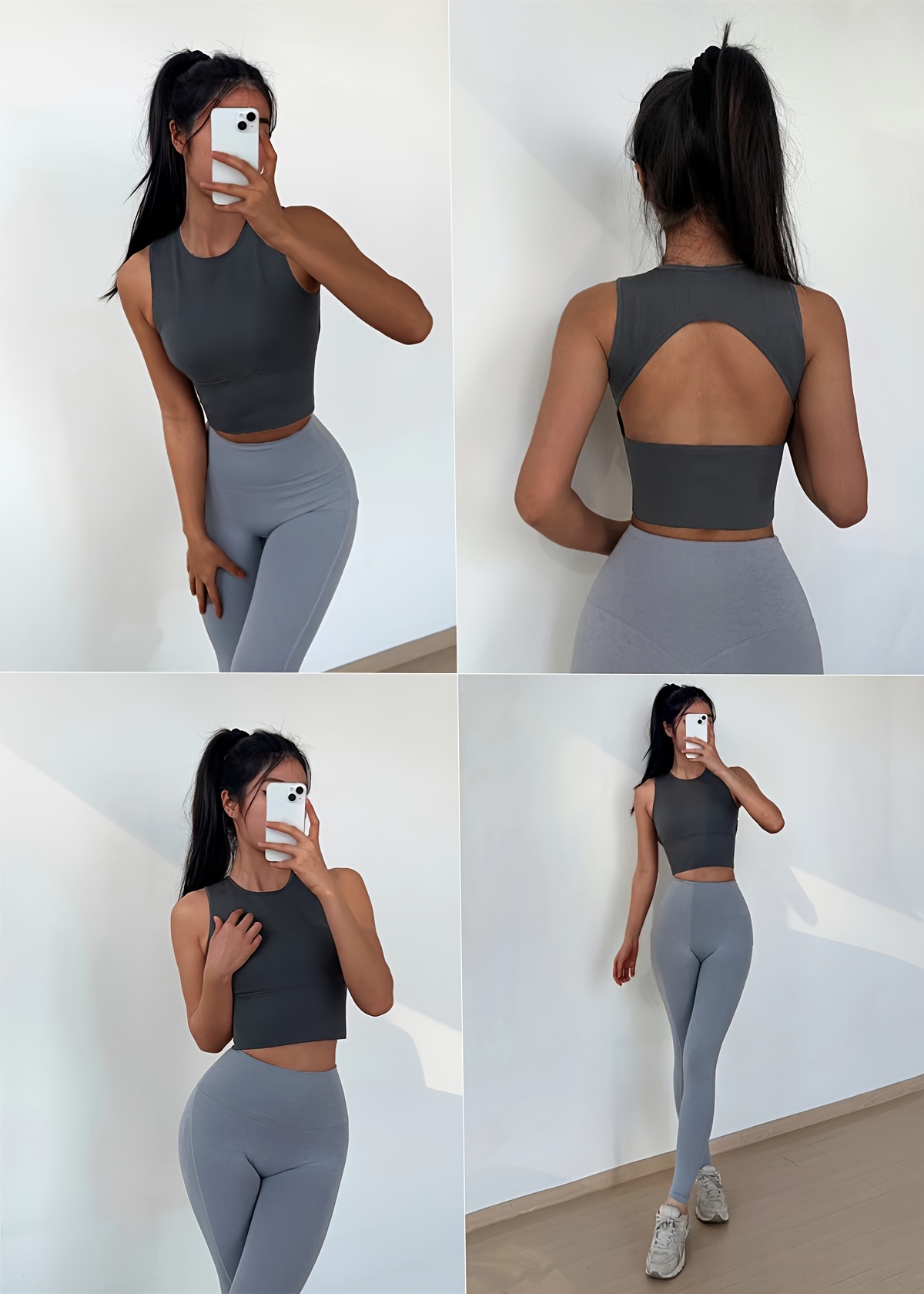 Yoga Set Small Tank Top Sports Tank Top Panel Letter Sleeveless Chest Pad Top  Women's Quick Drying Slim Fit Running Dance - AliExpress