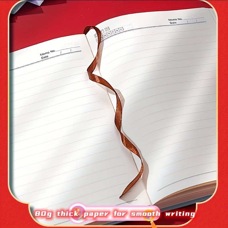 360 Page PU Leather Notebook Magnetic Buckle Hardcover For Office & School
