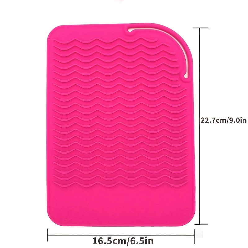 Professional Heat Resistant Mat, Silicone Travel Mat for Flat Iron, Curling  Iron, and All Hair Styling Tools, Hot Tools Mat with Larger Size and