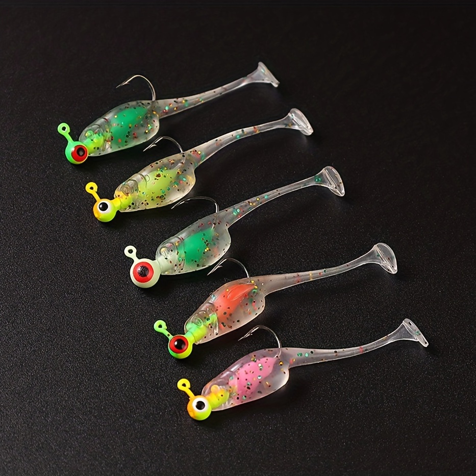 Shad Baits Crappie Lures Artificial Bionic Soft Lures - Temu