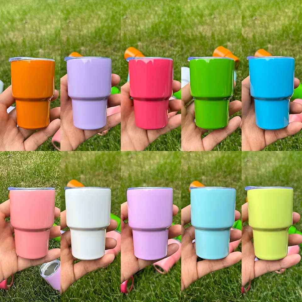 10 Pack Stainless Steel Shot Tumblers 3oz Insulated Steel Shot  Glass Sublimation Blanks Shot Glasses Ten Colors Bulk Mini Insulated  Tumbler Shot Glasses (10 Pack): Shot Glasses