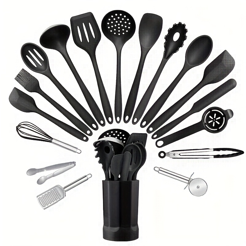  Stainless steel kitchen utensil set, 28 pcs kitchen