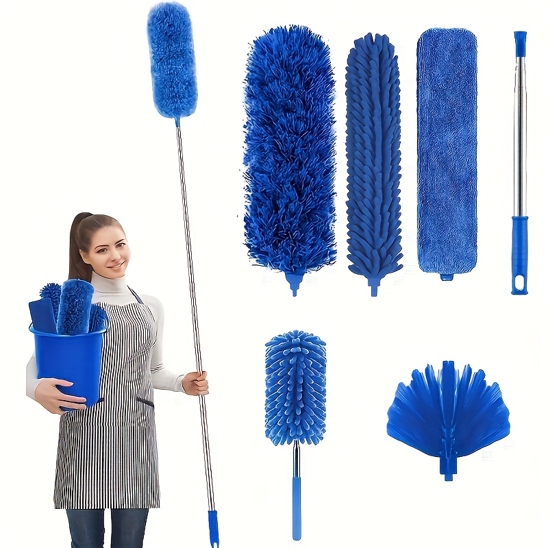 Comprar Cepillo de limpieza telescópico para polvo, cepillos de plumas de  tela de araña con grietas de largo extendido, removedor de limpieza de  polvo flexible para el hogar