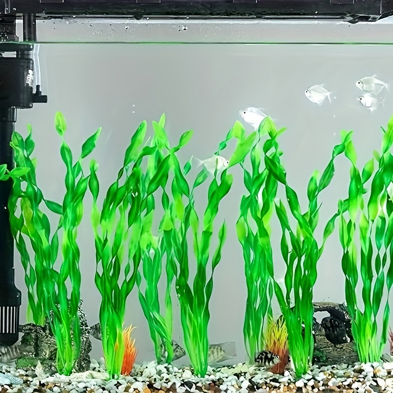 10pcs Aquarium Artificial Seaweed Water Plant Plastic Fish Tank Plant  Decoration, Today's Best Daily Deals