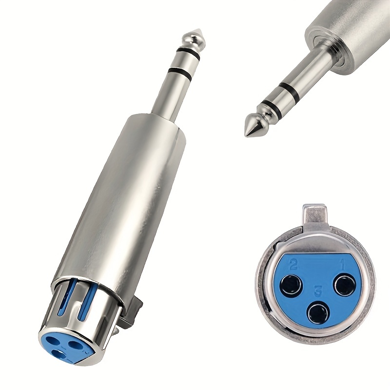 3 Pin XLR Male to 6.35 mm Mono Jack Adapter Unbalanced Adaptor - China  3-Pin XLR Male Adaptor, 3-Pin XLR Male Adapter