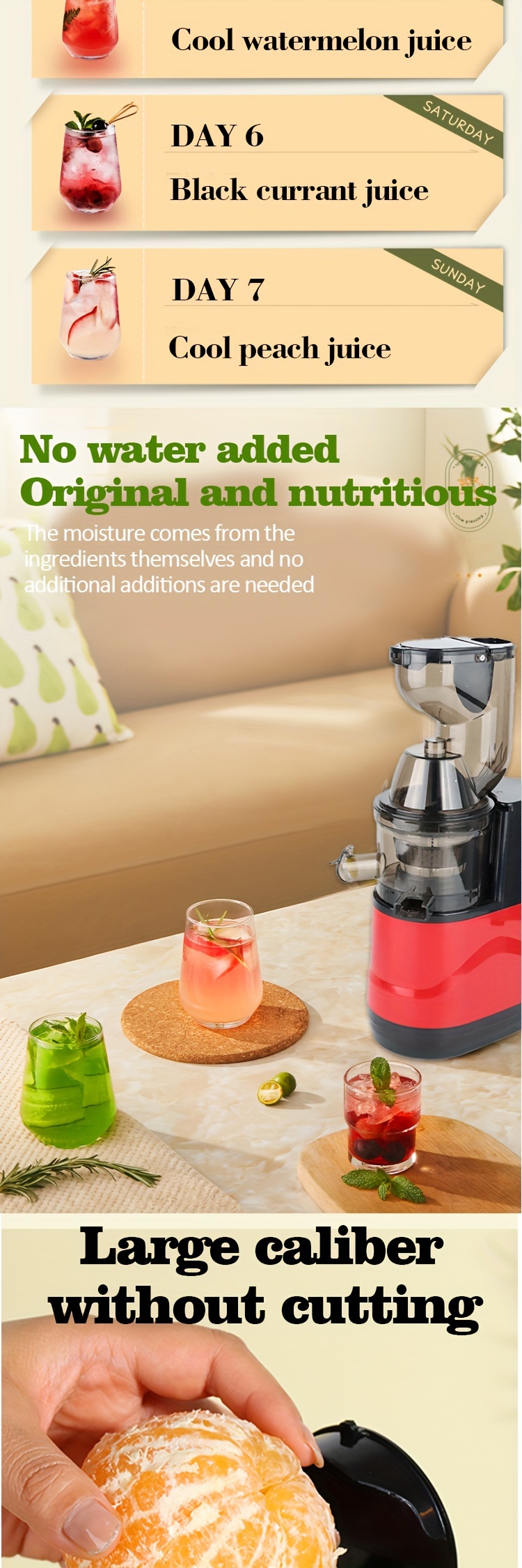 Christmas Gifts Juice residue separation juicer household automatic fruit  and vegetable multifunctional original juice machine small soya-bean milk ma