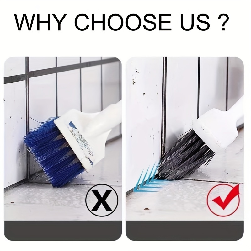 V-Shape Stiff Bristles Scrubber Brush, Bathroom Tile Corner Cleaning Brushes,  Window Crevices Tool, 4 in 1 - AliExpress