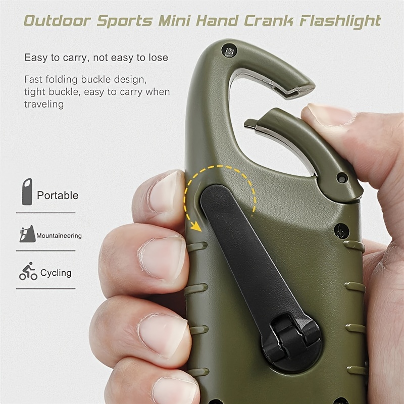 Hand Crank Flashlight With 3 Leds Portable And Reliable - Temu