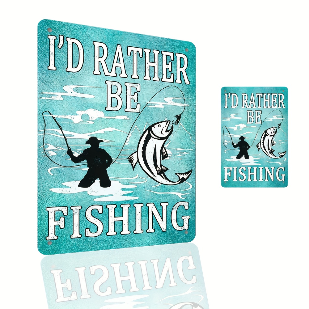 Fishing Decor Vintage Fishing Tin Signs For Man Cave Sign Fishing Wall Art  Funny Garage Signs For Men Fish Cabin Lake House Metal Sign Gifts For Fishe