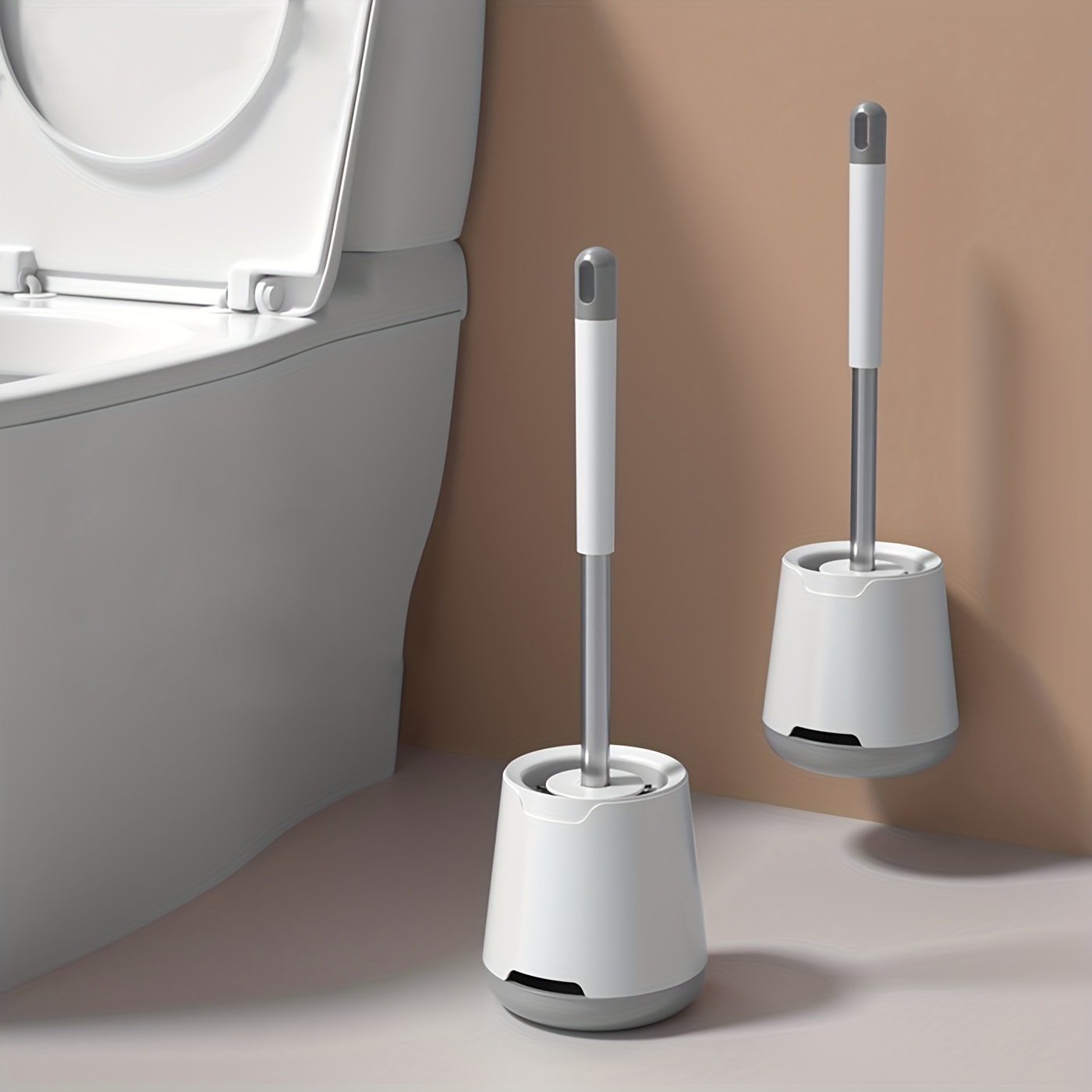 Universal - Toilette TPR brosse en silicone pince outils de