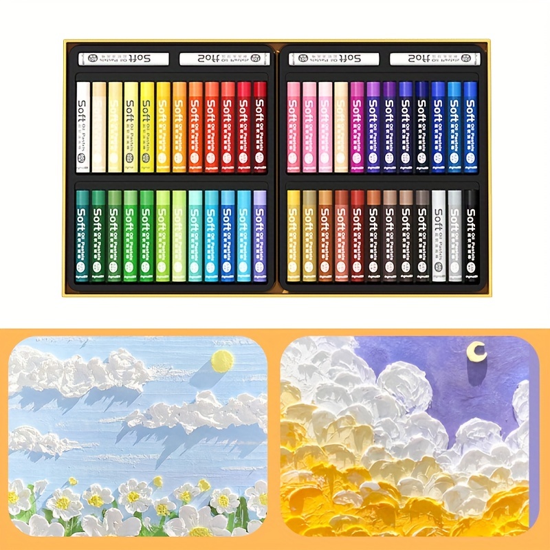Oil Pastel Set Soft,multi Color Set Pastels For Artists,oil Painting Supplies  Set,oil Painting Stick,vibrant Oil Pastel Set, Great Blending And Layering,  Comes In Storage Case, Ideal For Art, Craft, Coloring And Sketching,student