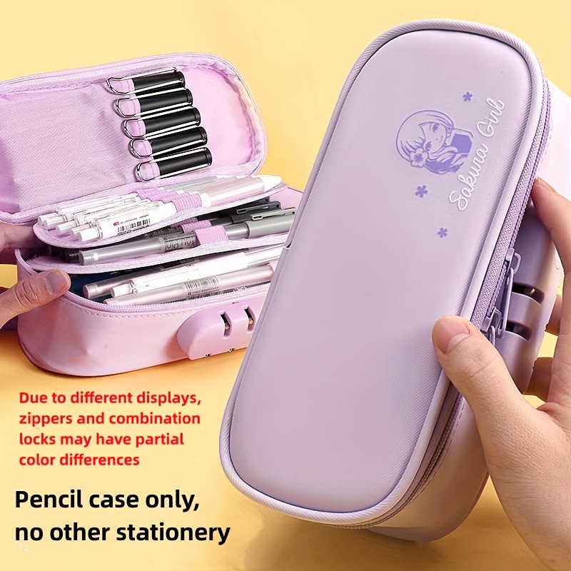 School Stationery Portable Double Layers Multifunctional Children