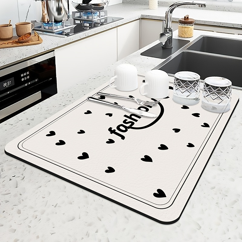 Kitchen Countertop Drain Mat Hand Washstand Anti splash Mat - Temu