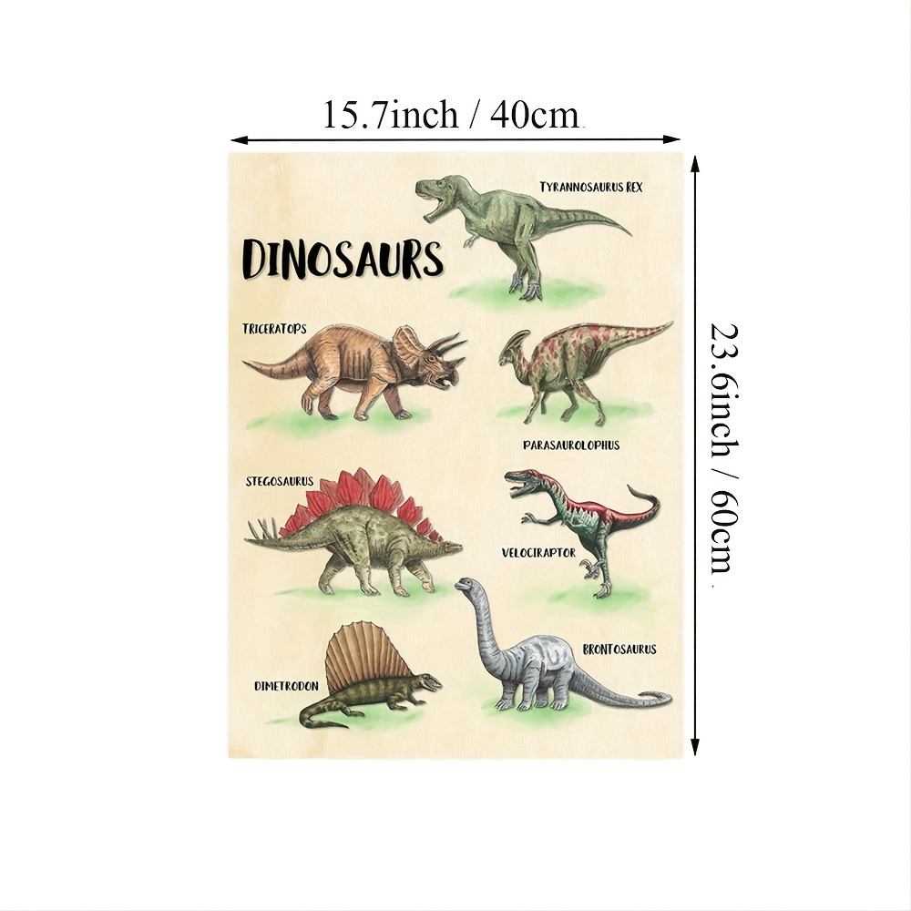 Dinosaur Wall Art Mesozoic Classic Painting Print Canvas - Temu Australia