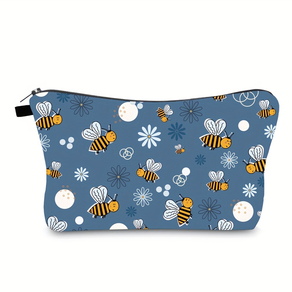 Adorable Cute Bee Travel Makeup Bag Pouch
