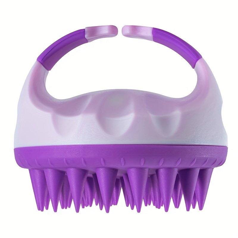 Silicone Scalp Massager Shampoo Brush Shower Cleansing Exfoliator
