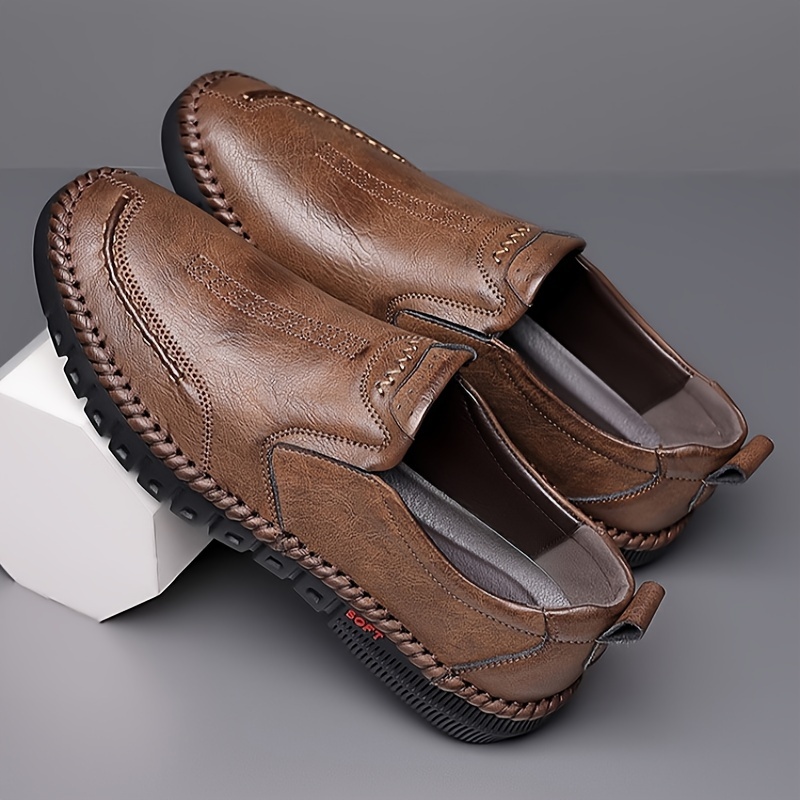 Zapatos Mocasín Sólidos Hombres, Cómodos Casuales, Suela Suave  Antideslizante Actividades Aire Libre Hombres - Calzado Hombre - Temu