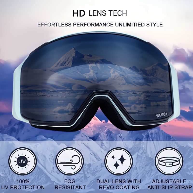 Ski Goggles Uv Protection Anti Fog Skiing Glasses With Interchangeable Lens  Snowboard Snow Goggles For Men And Women N3 Pro Skiing Goggles, Free  Shipping On Items Shipped From Temu