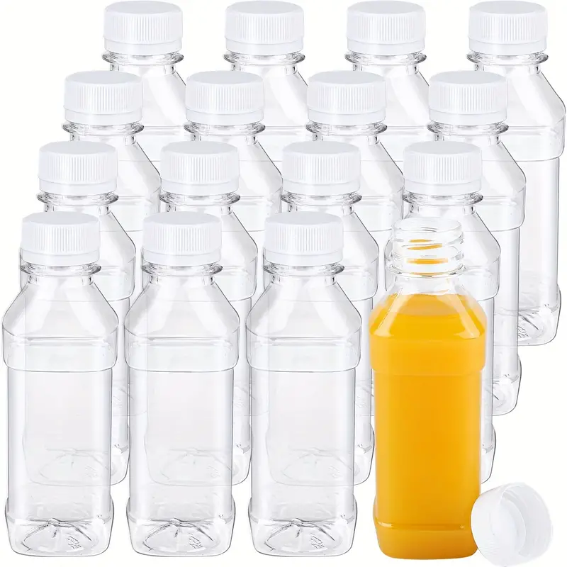 2 Pezzi Bottiglie Plastica Trasparente Bottiglia Succo Vuota