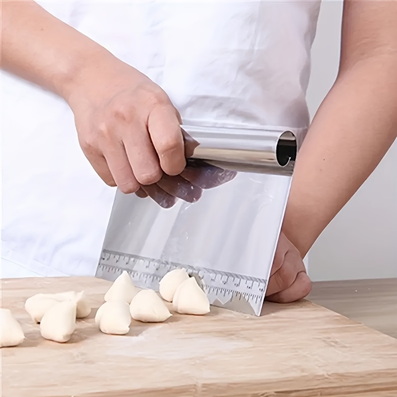 Pastry Scraper, Pastry Chopper, Pastry Cutter, Multifunctional Stainless  Steel Bread Separator, Pizza Cutter With Measuring Scale, Cake Cutter,  Kitchen Stuff, Kitchen Gadgets, Baking Supplies - Temu