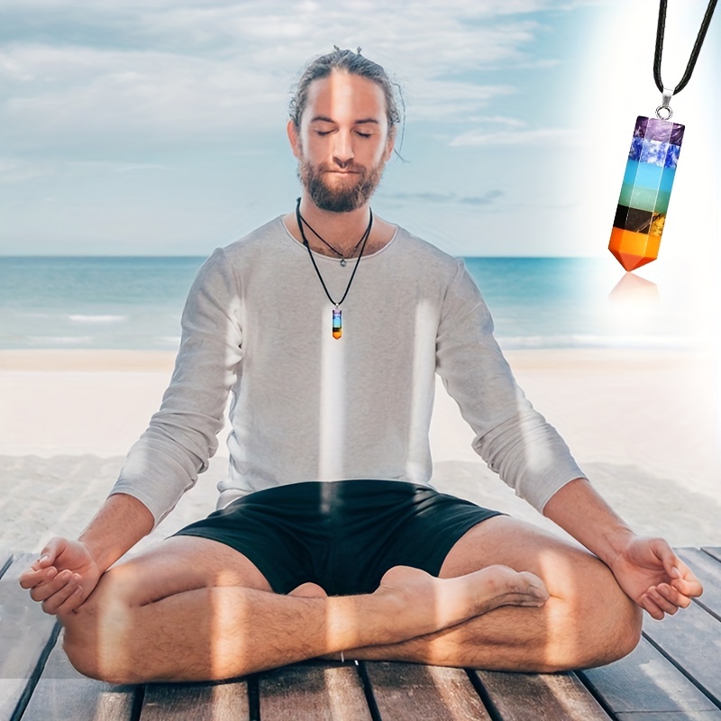 Seven Chakra Natural Stone Pendant