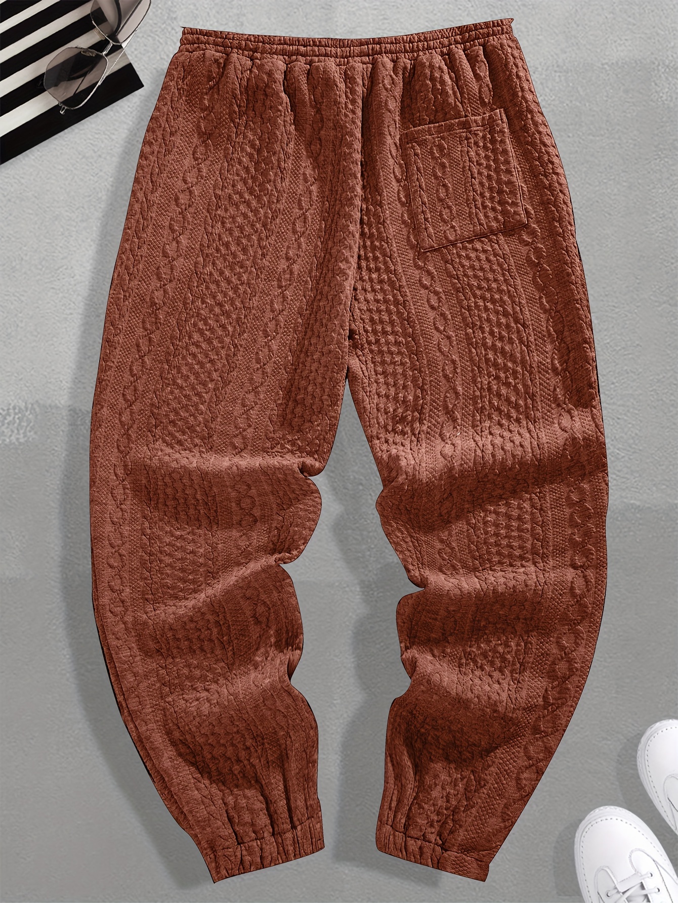 Men's cable knit joggers in camel colour  Knitted pants men, Knit jogger  pants, Trousers pattern
