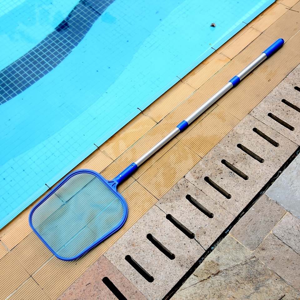 Swimming Pool Telescopic Pole Shallow Net Fishing Leaf Net - Temu