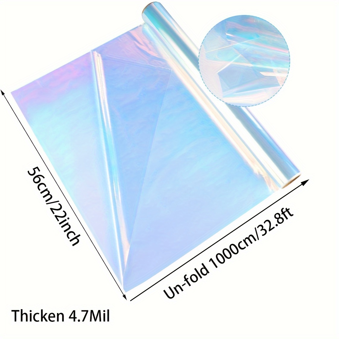 Iridescent Cellophane Wrap Roll – Iridescent Cellophane Roll - Temu