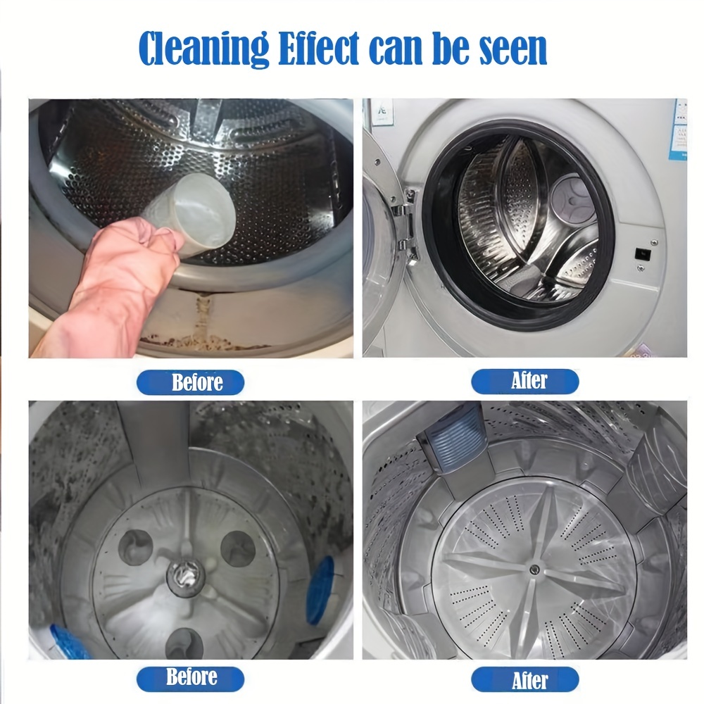 paquete de valor 20pcs/5pcs Limpiador de lavadora Limpiador de tanque de  lavadora Tableta efervescente de detergente para una limpieza profunda y  dura