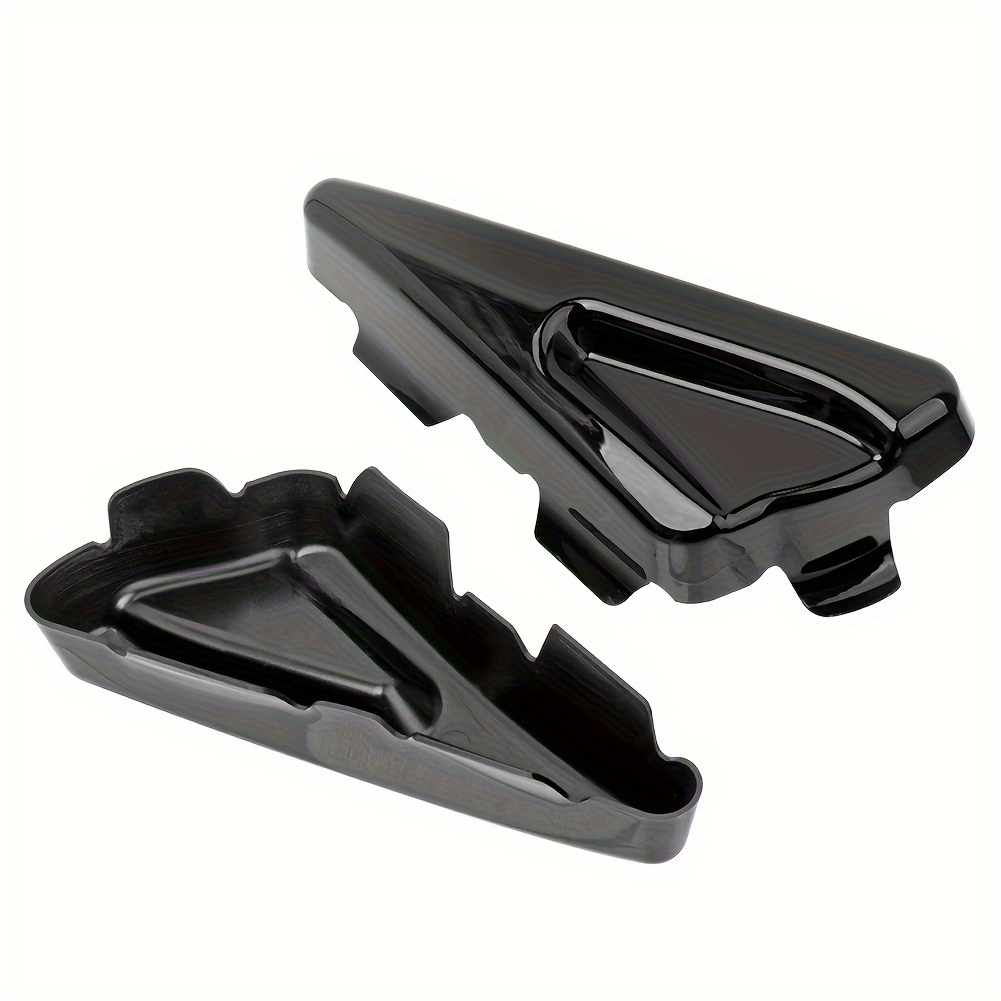 Image of Gloss Black Tank Side Frame Covers With Abs For Motorcycles, Compatible With , Vrscdx, , Special, Nrs, Vrscf, And Muscle Models From 2007 To 2017