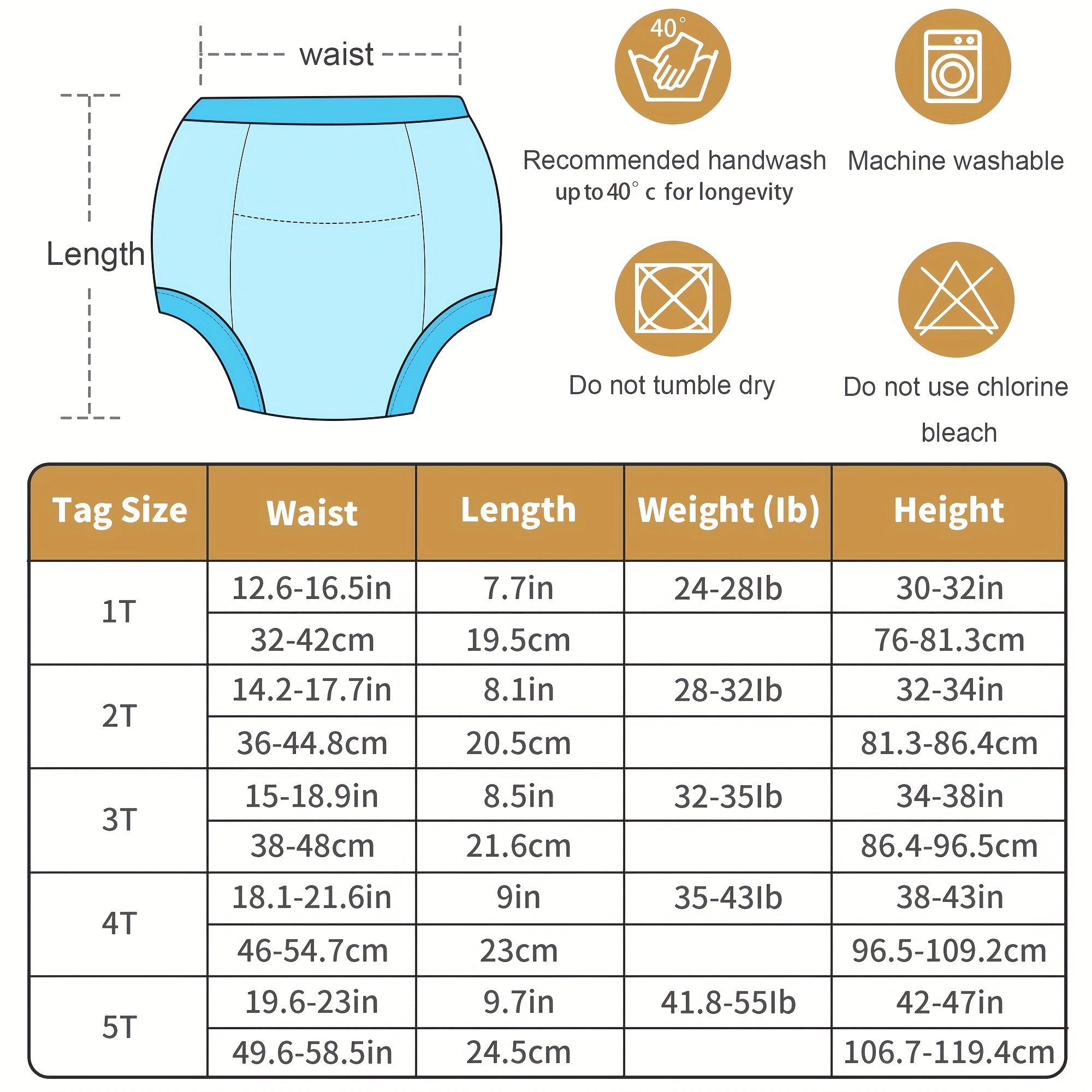 Diaper Training Pants Washable 6 layer Cloth Diapers - Temu