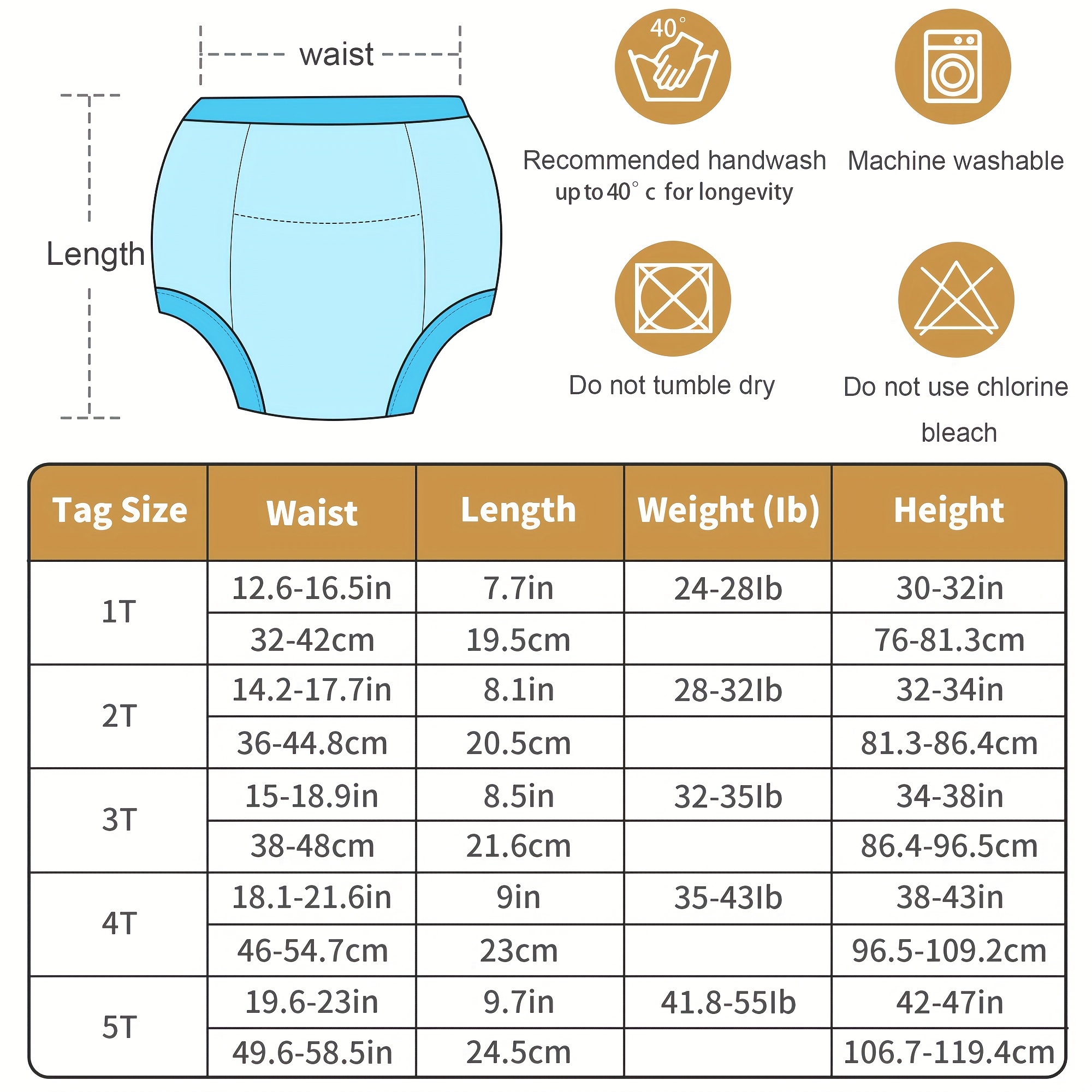 3 Stück Windelhosen Baby trainingshosen Waschbare 6 lagige - Temu Germany