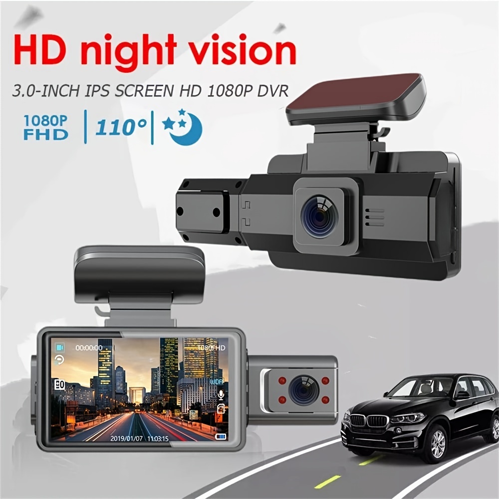 3 zoll Dash Cam Hd 1080p Dual Lens Auto Dvr Front Inside - Temu Austria