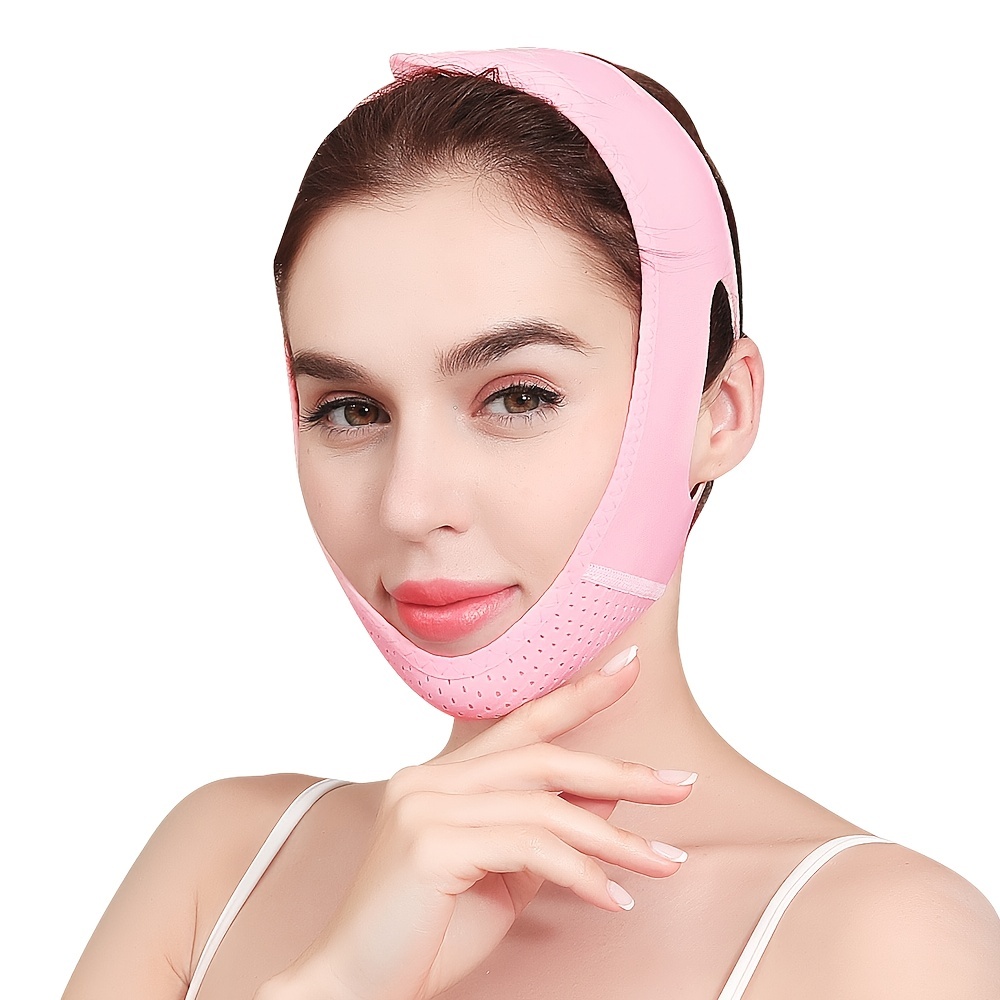 Women Chin Mask Portable Hanging Ear Type Chin Lifting Bandage for
