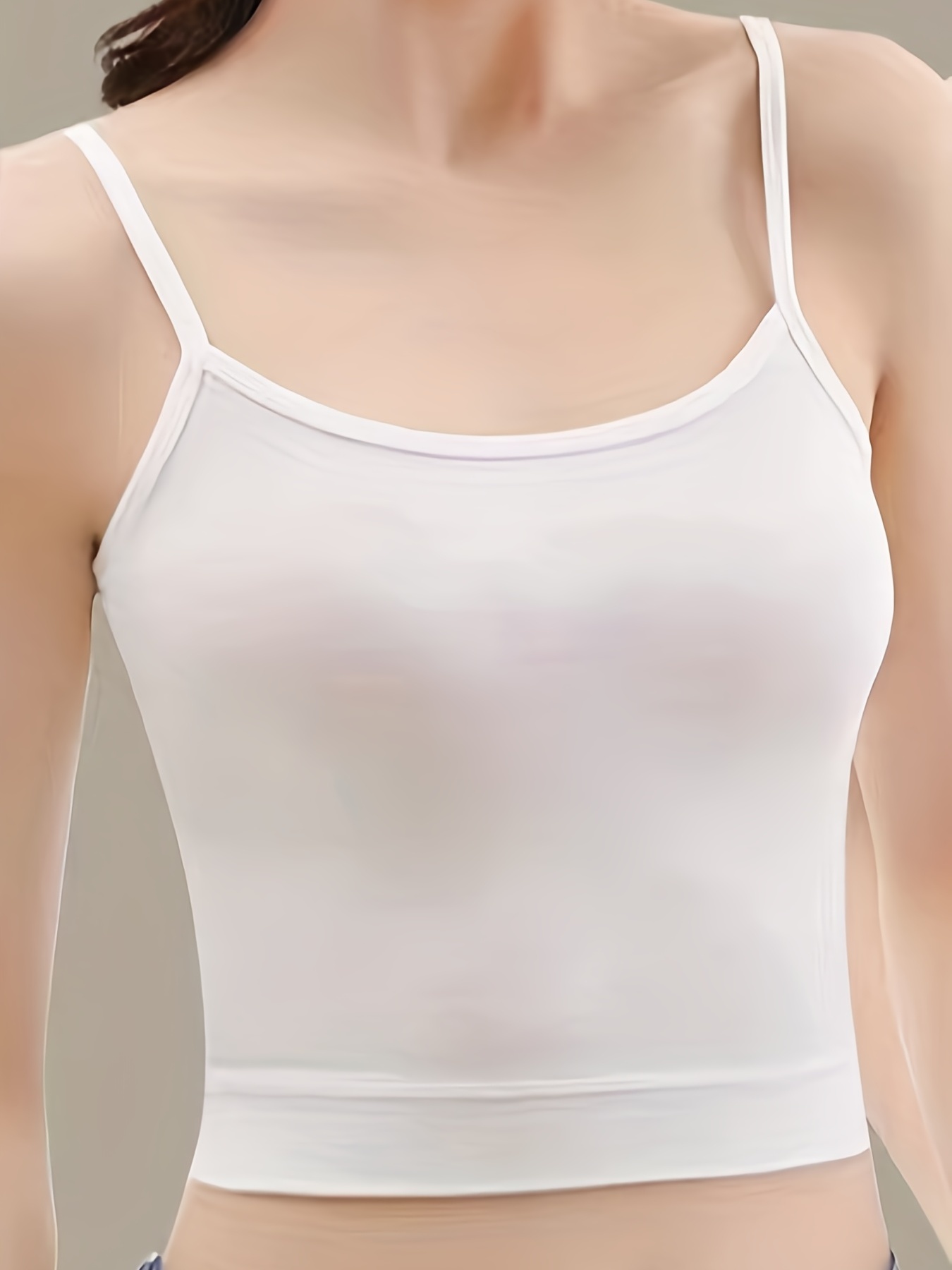 Solid Front Buckle Sports Bras Breathable Rimless Adjustment