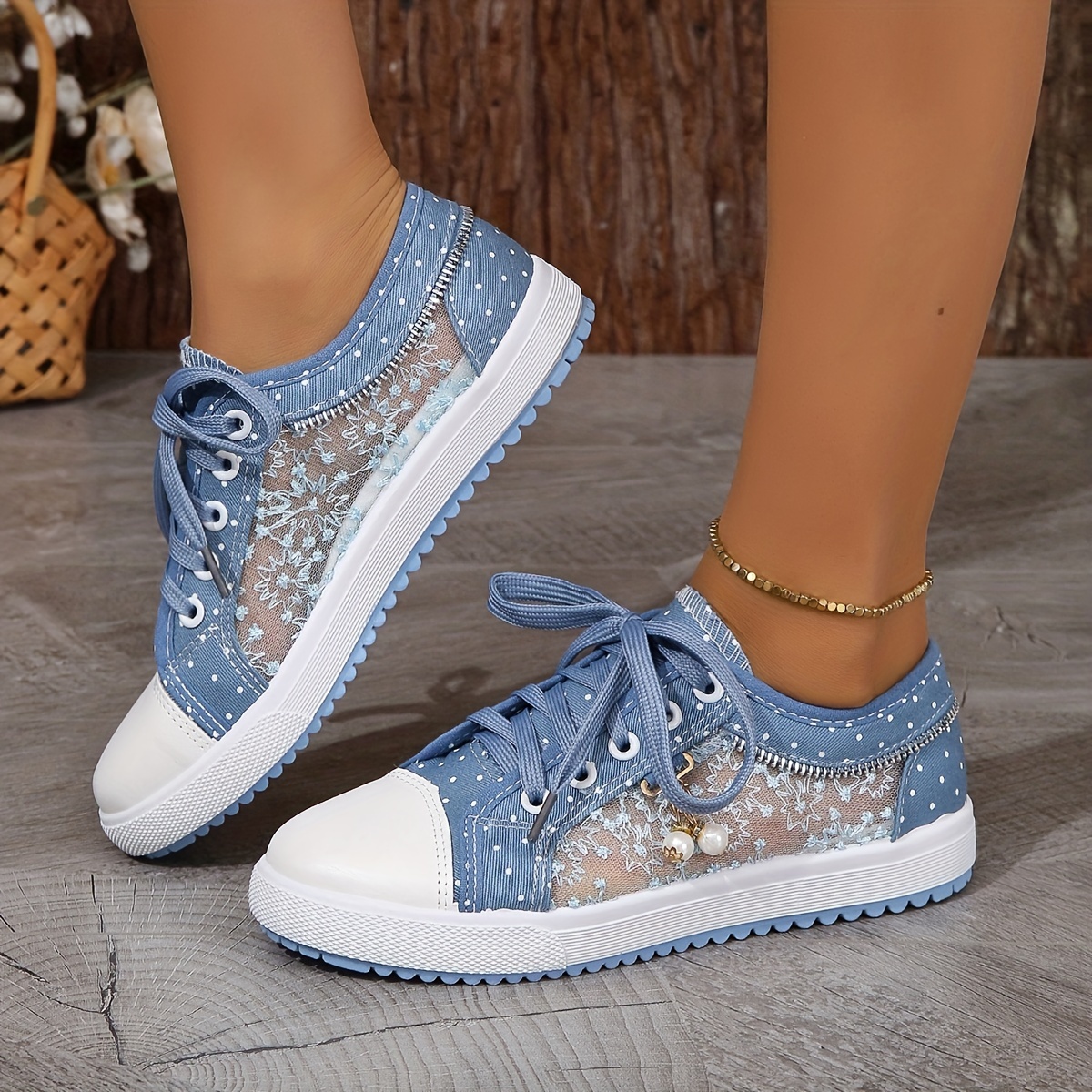 Women spring sequin glitter bling sneakers casual lace up flats casual  platform shoes