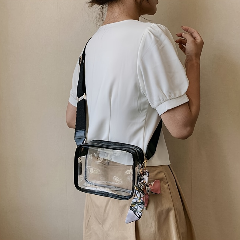 Clear pvc clearance crossbody bag