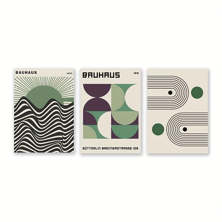 Green Modernist Bauhaus Poster