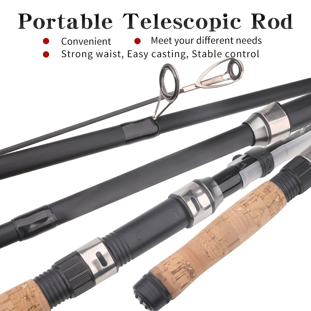 Portable Telescopic Fishing Rod Collapsible Trolling Fishing - Temu