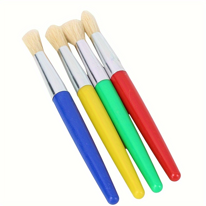 Plate Brush Set Bristle Nylon Oil Painting Acrylic Gouache - Temu