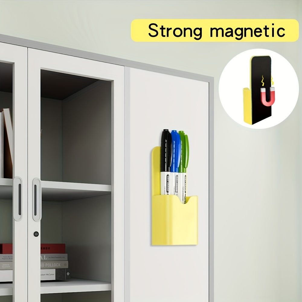 2 Pack Magnetic Pen Holder, Dry Erase Marker Holder Organizer
