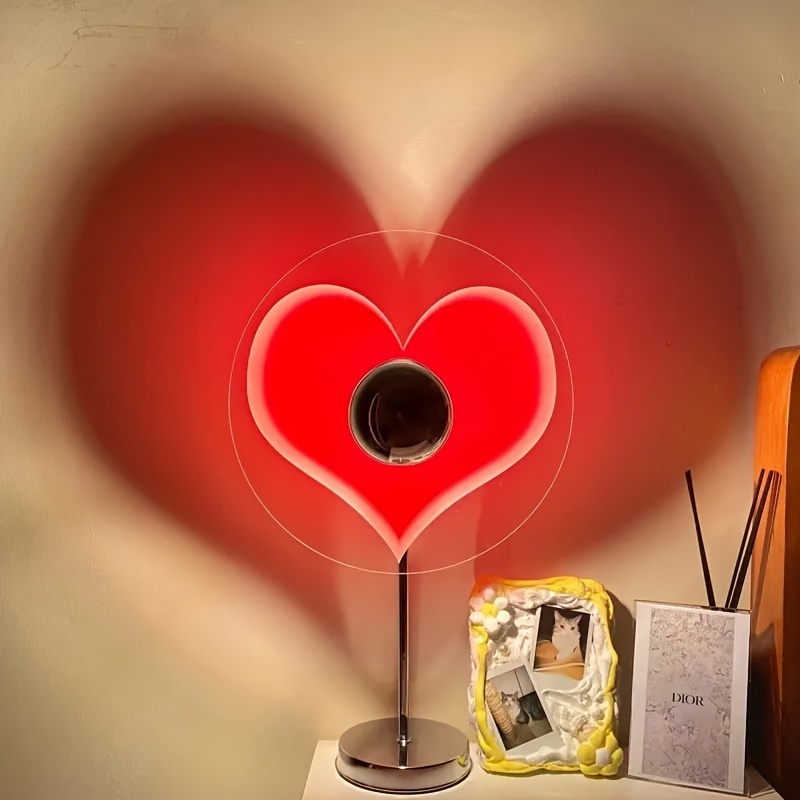 Amour romantique 3d Acrylique Led Lampe Pour La Maison Enfants Lumière de Nuit  Lampe de Table Anniversaire Fête Décor Saint-Valentin Lampe de Chevet