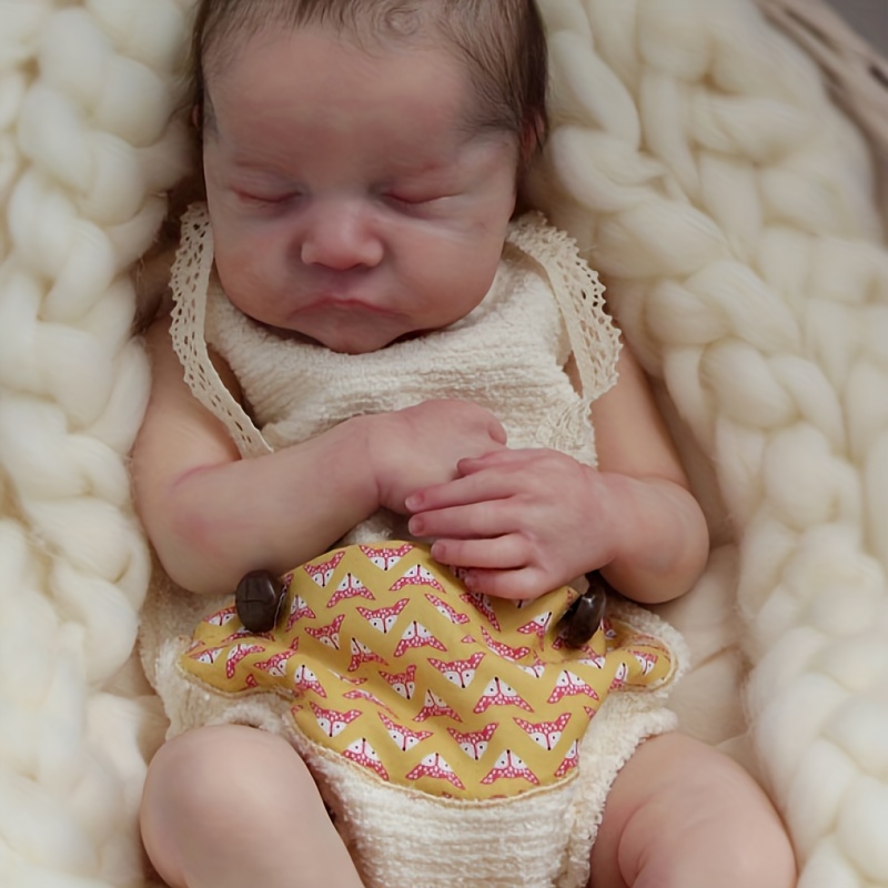 Bebê Reborn Recém Nascido Menino Realista Olhos Fechados